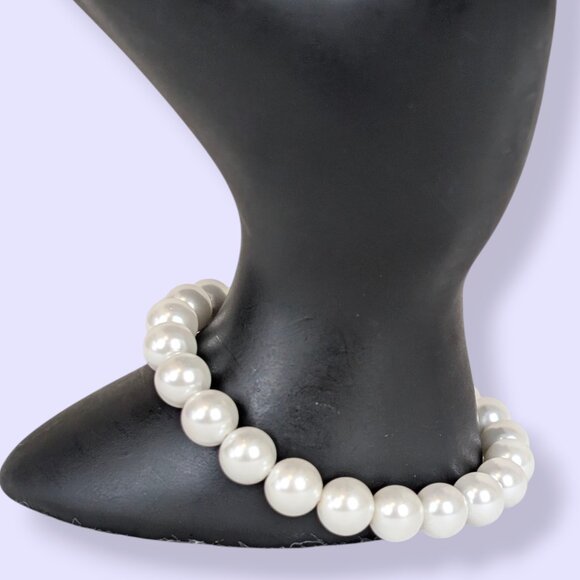 3pc Sterling Silver Faux Pearl Parure - Picture 5 of 9